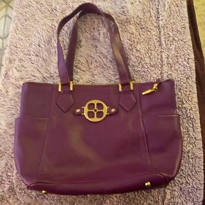 IMAN violet handbag